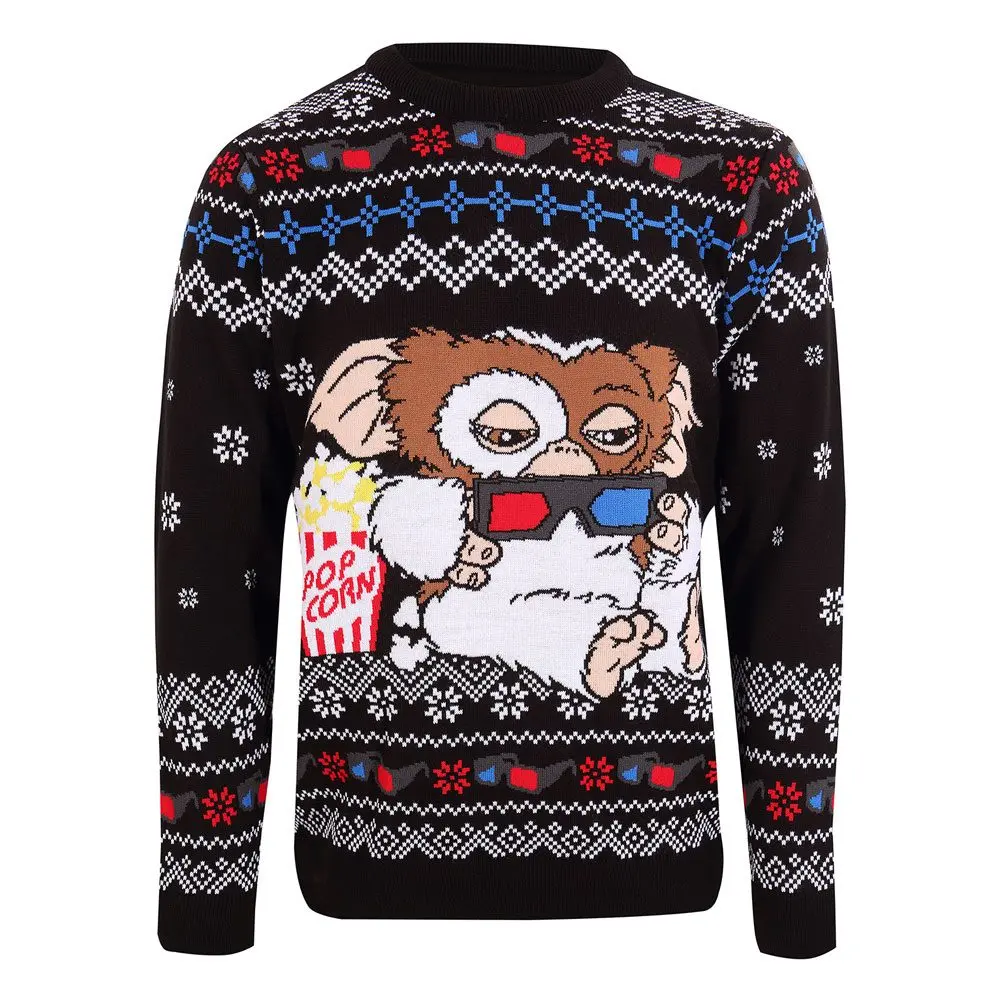 Gremlins Gizmo Popcorn karácsonyi hoodie termékfotó