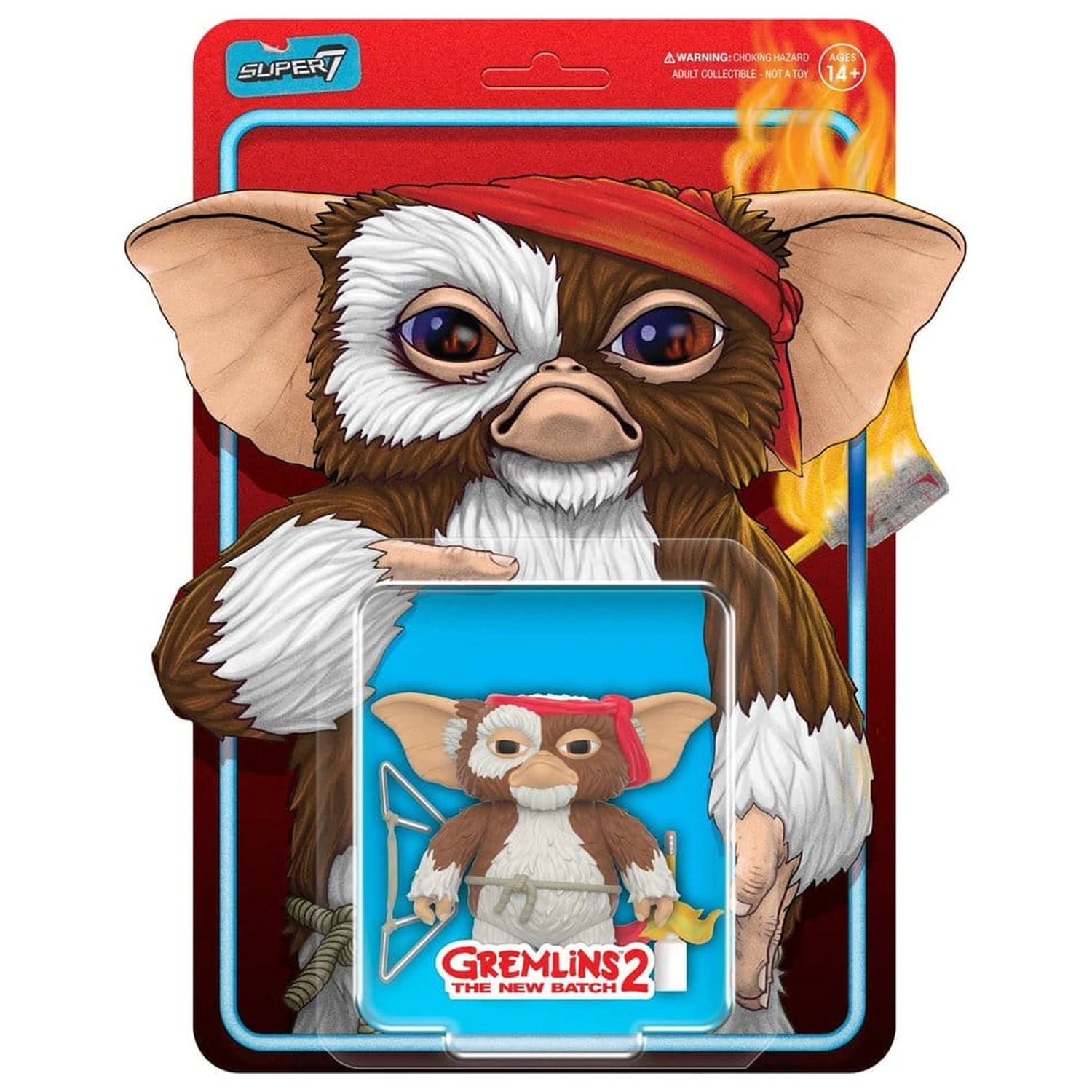 Gremlins ReAction akciófigura Gizmo (Battle Ready Character Card) 23 cm termékfotó