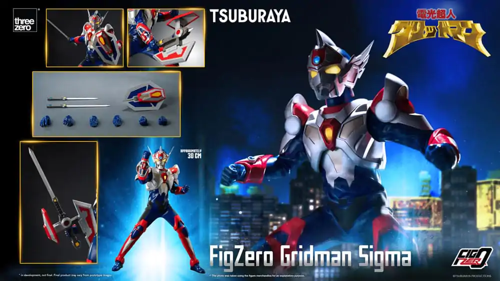 Gridman the Hyper Agent: Revenge of Neo Evil Lord FigZero Gridman Sigma akciófigura 30 cm termékfotó