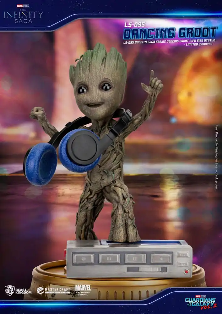 Guardians of the Galaxy 2 Dancing Groot életnagyságú szobor figura 32 cm termékfotó