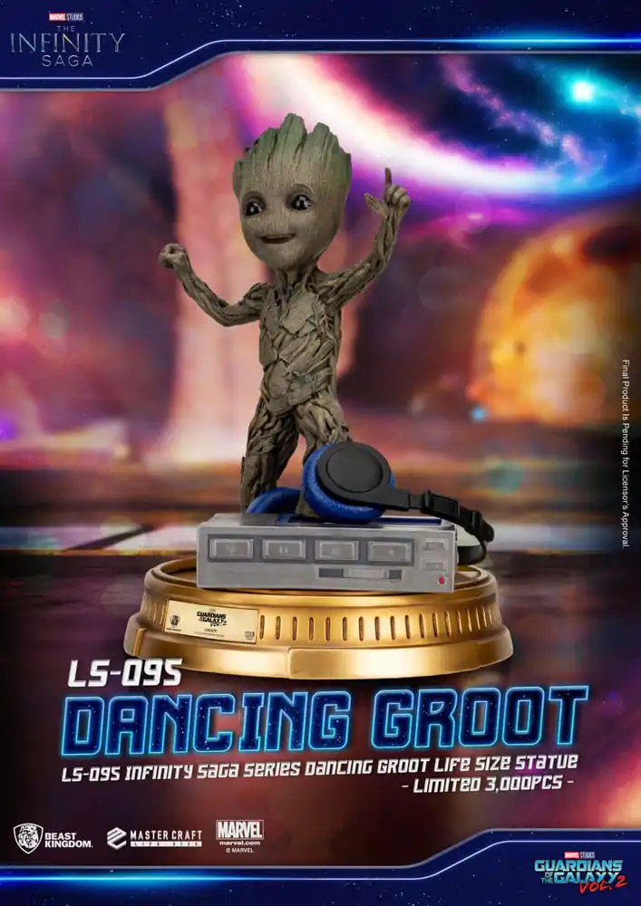 Guardians of the Galaxy 2 Dancing Groot életnagyságú szobor figura 32 cm termékfotó