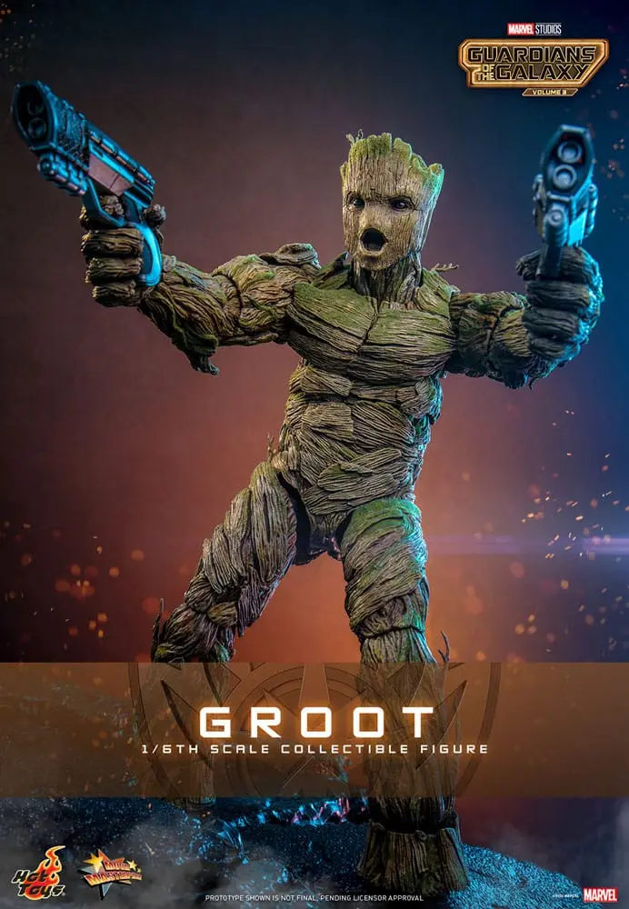 Guardians of the Galaxy 3 Movie Masterpiece 1/6 Groot akciófigura 32 cm termékfotó