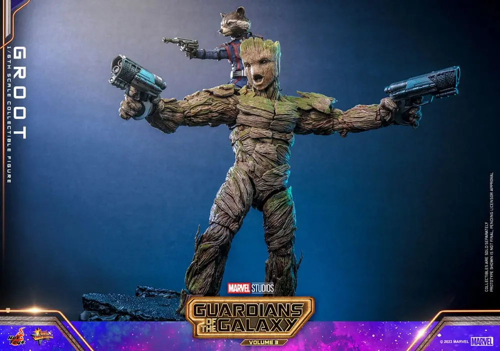 Guardians of the Galaxy 3 Movie Masterpiece 1/6 Groot akciófigura 32 cm termékfotó