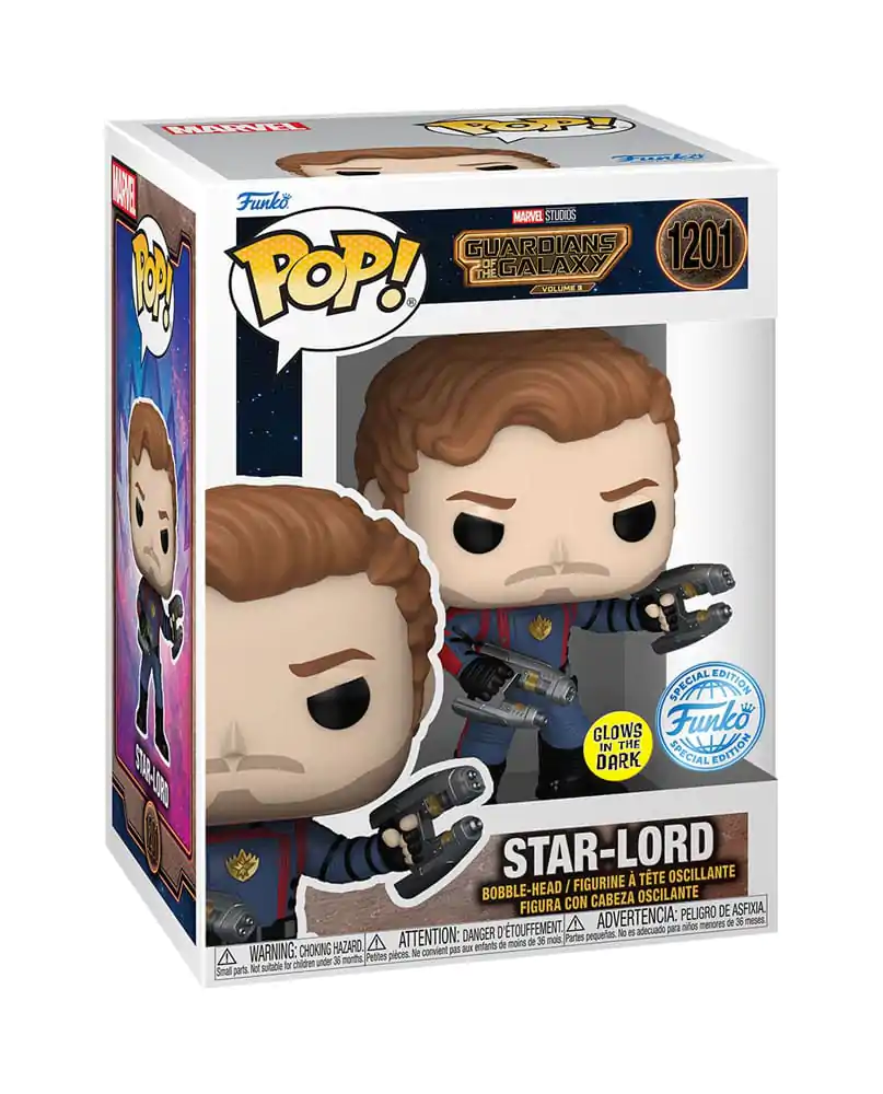 Guardians of the Galaxy Funko POP! Vinyl figura Star-Lord(GW) Exkluzív Edition 9 cm termékfotó