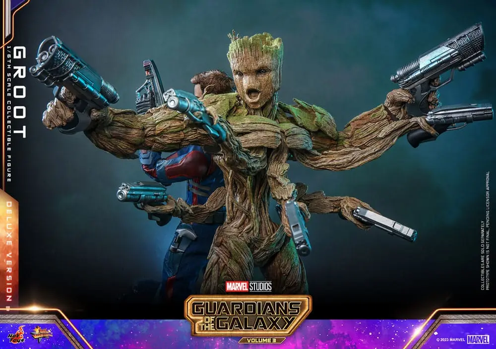 Guardians of the Galaxy Vol. 3 Movie Masterpiece 1/6 Groot (Deluxe Version) akciófigura 32 cm termékfotó