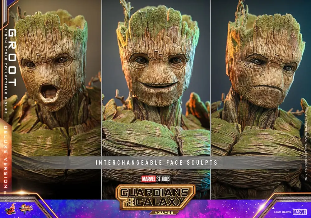 Guardians of the Galaxy Vol. 3 Movie Masterpiece 1/6 Groot (Deluxe Version) akciófigura 32 cm termékfotó