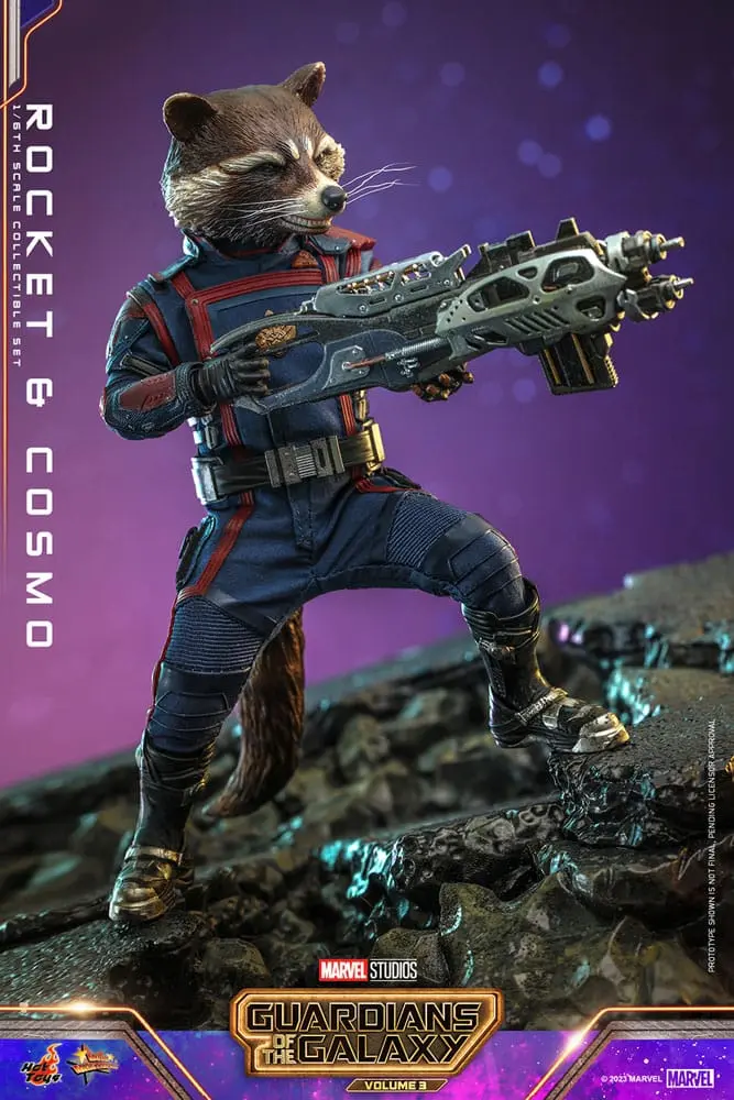 Guardians of the Galaxy Vol. 3 Movie Masterpiece 1/6 Rocket & Cosmo akciófiguran 16 cm termékfotó