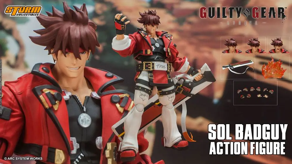 Guilty Gear 1/12 Sol Badguy akciófigura 18 cm termékfotó