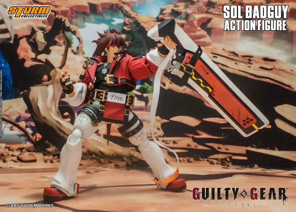 Guilty Gear 1/12 Sol Badguy akciófigura 18 cm termékfotó