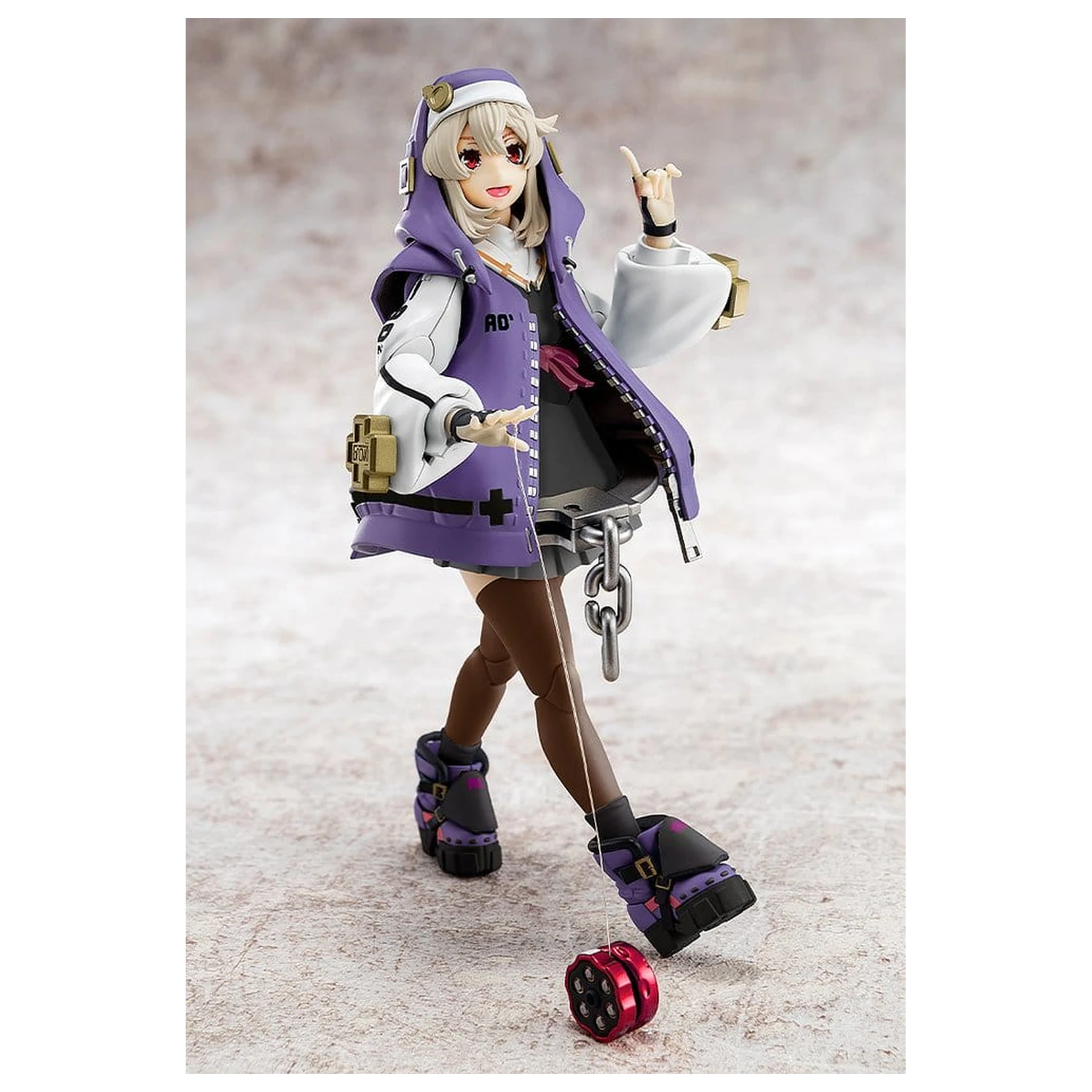 Guilty Gear Strive Bridget Articulated Purple Color Ver. Műanyag modell készlet 14 cm  termékfotó
