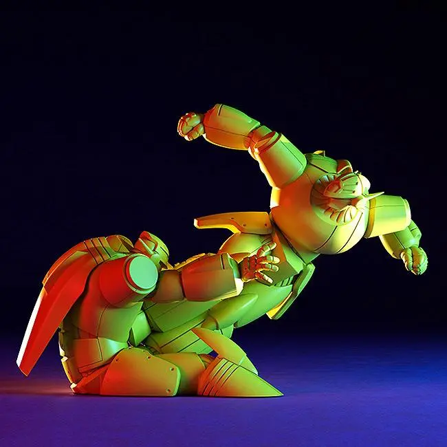 Gunbuster PLAMAX MF-64: minimum factory Gunbuster Super Inazuma Kick/RX-7 Inazuma Kick Effect Color Ver. Műanyag modell készlet 7 cm termékfotó