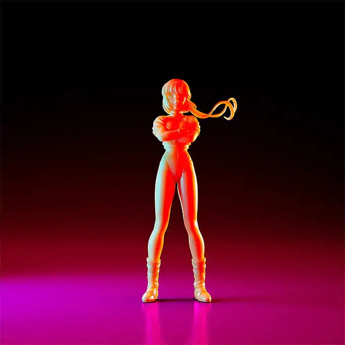 Gunbuster PLAMAX MF-80 minimum factory Noriko Takaya with Gunbuster: Character Color Ver. Műanyag modell készlet 12 cm termékfotó