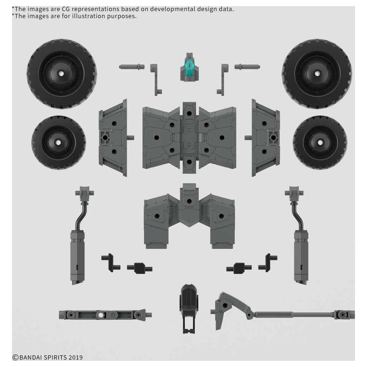 Gundam 30MM 1/144 Extended Armament jármű B modell készlet termékfotó