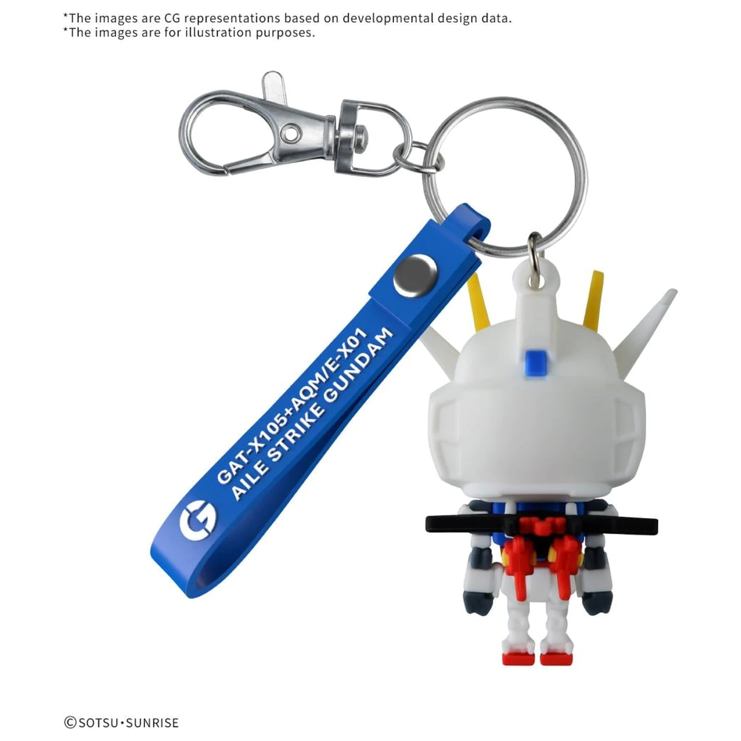 GUNDAM Aile STPLA-KUN 3D Rubber Mascot kulcstartó termékfotó