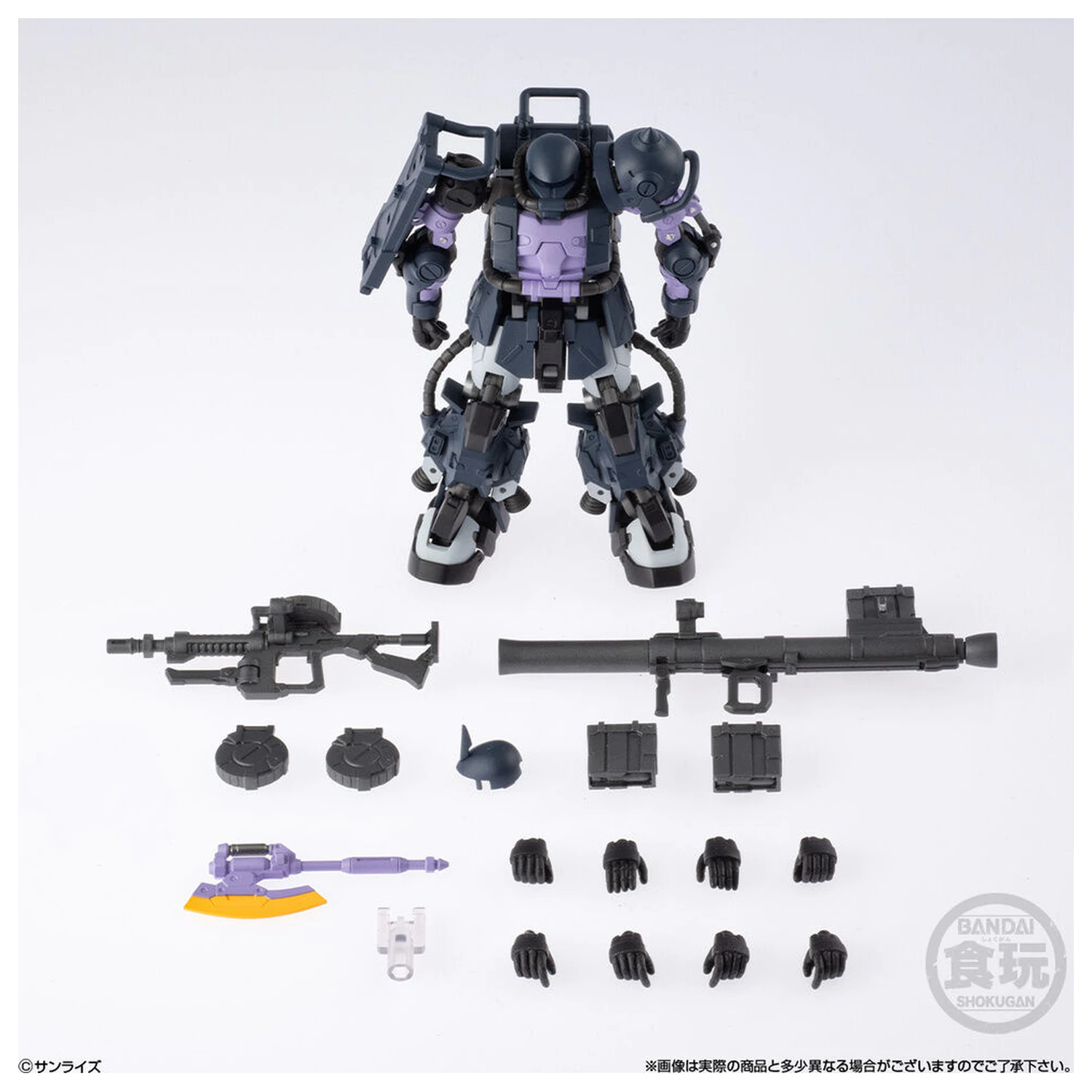 Gundam Artifact PRO High Mobility Zaku II Black Tri-Stars Specification figura 10cm termékfotó