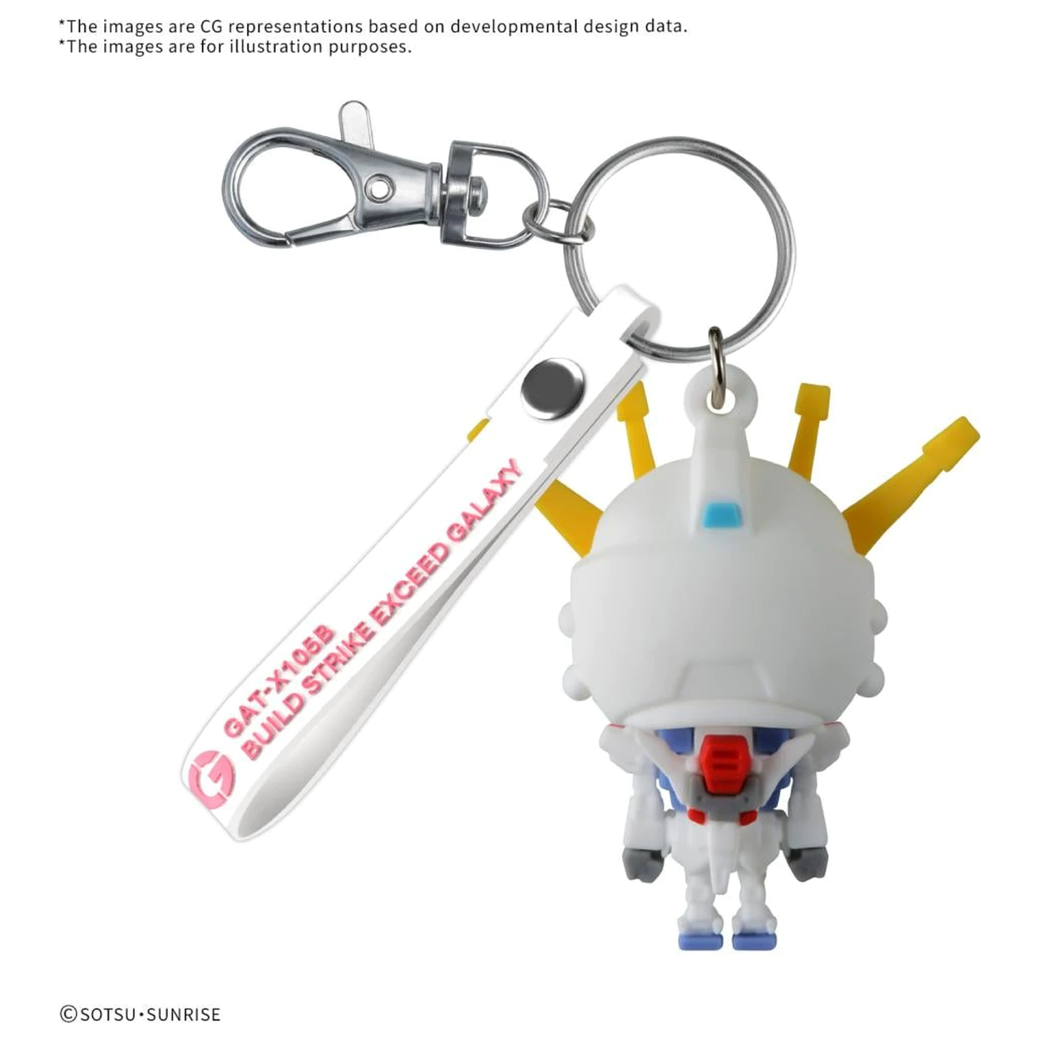 Gundam Build Stpla-kun 3D Rubber Mascot kulcstartó termékfotó
