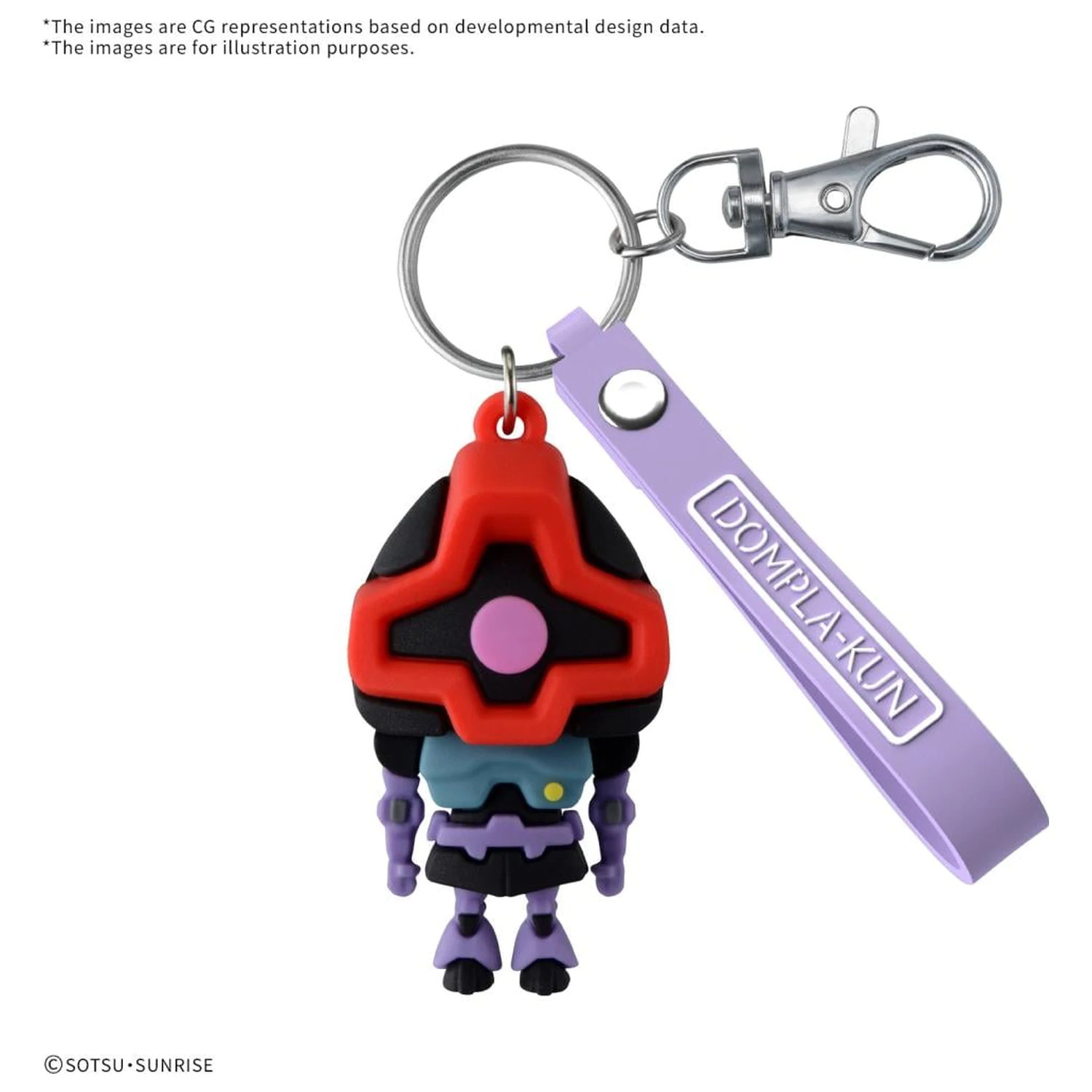 Gundam Dompla-Kun 3D Rubber Mascot kulcstartó termékfotó