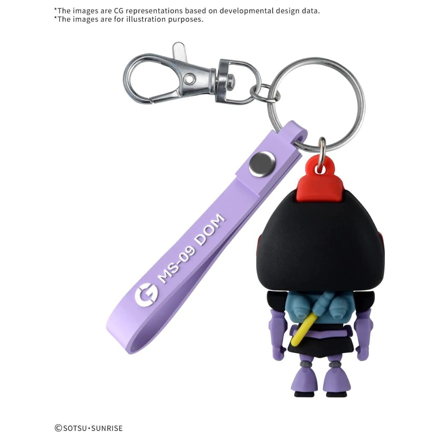 Gundam Dompla-Kun 3D Rubber Mascot kulcstartó termékfotó
