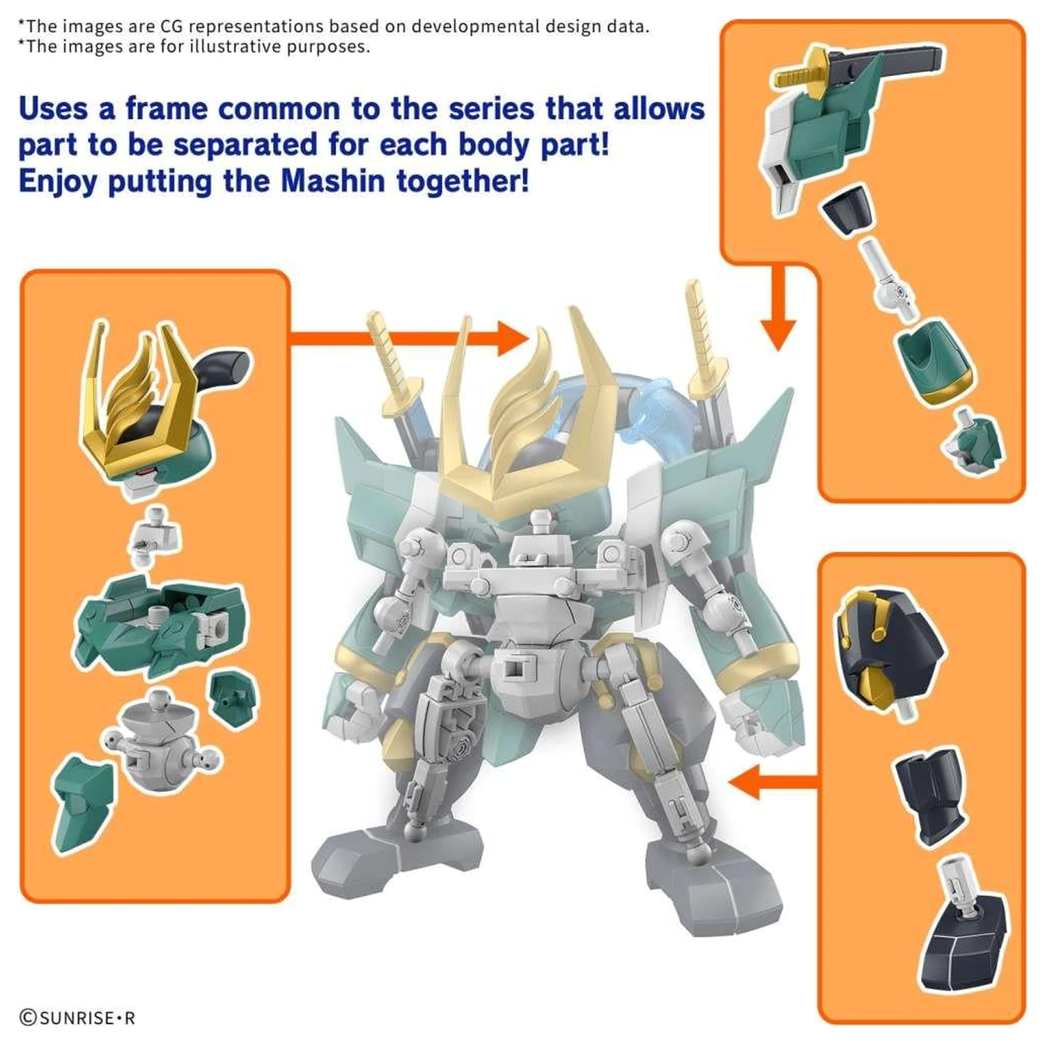 Gundam Fujinmaru modell készlet termékfotó