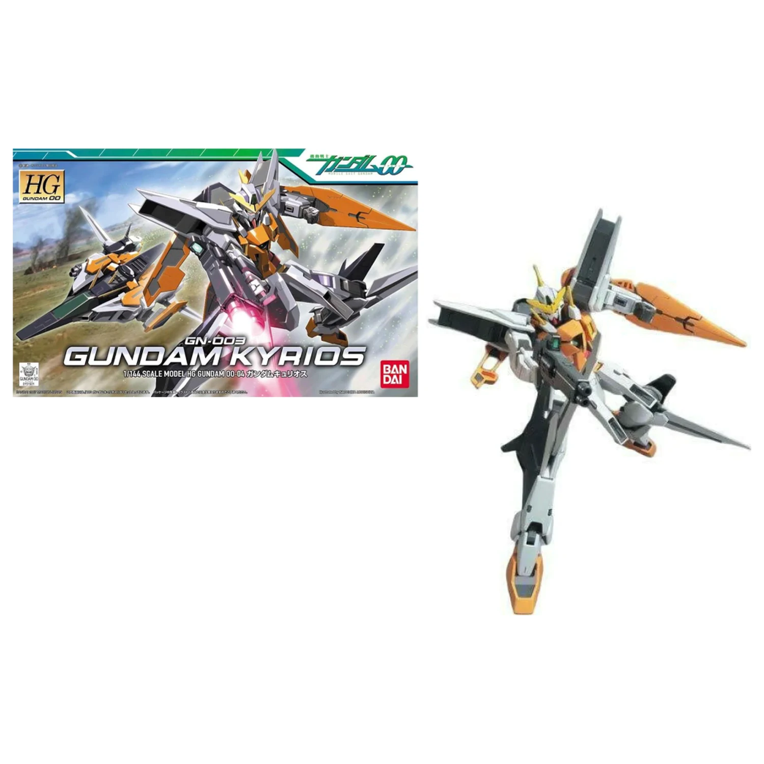 Gundam HG 1/144 00 GN-003 Gundam Kyrios modell készlet termékfotó