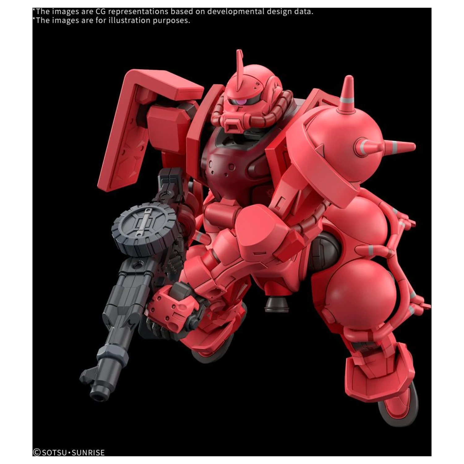GUNDAM HG 1/144 Char's Zaku (GQ) modell készlet termékfotó