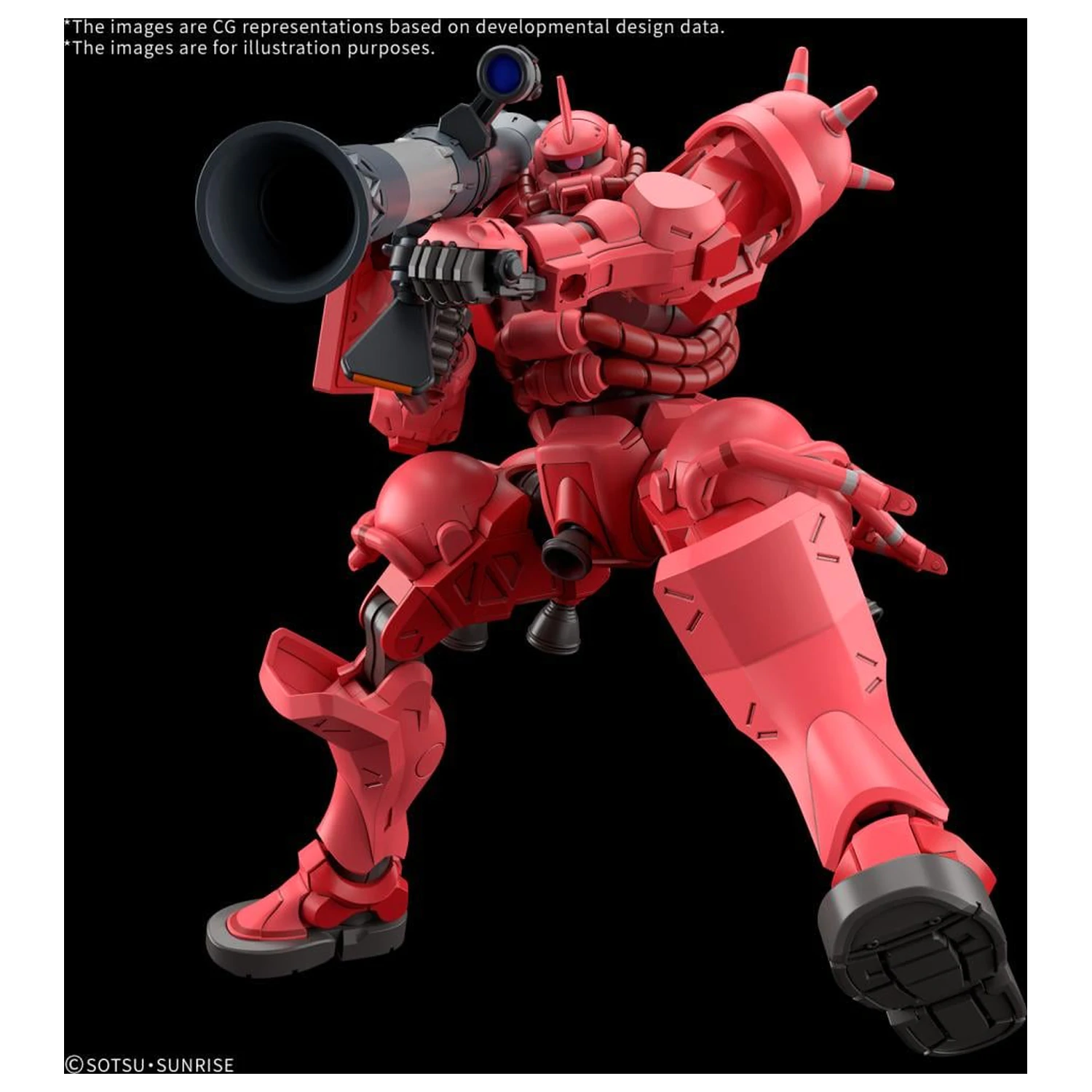 GUNDAM HG 1/144 Char's Zaku (GQ) modell készlet termékfotó