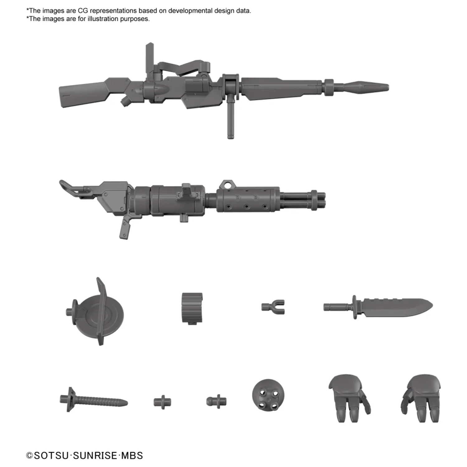 Gundam HG 1/144 Expansion Parts for Demi Trainer modell készlet kiegészítő csomag termékfotó