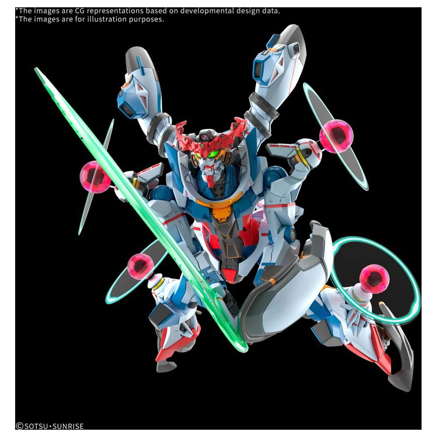 Gundam HG 1/144 GQuuuuuuX (Endymion Unit Awakened) modell készlet termékfotó