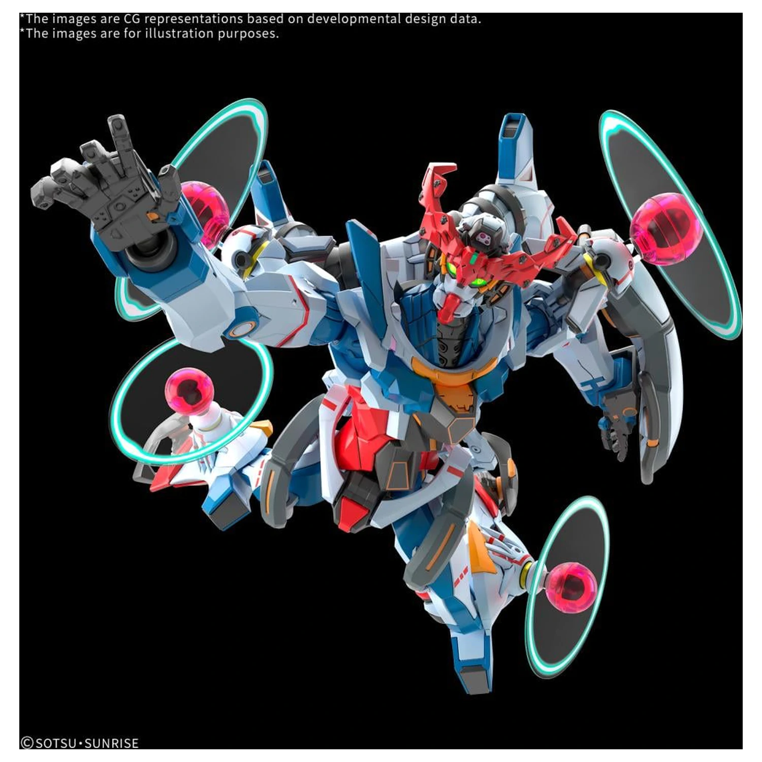 Gundam HG 1/144 GQuuuuuuX (Endymion Unit Awakened) modell készlet termékfotó