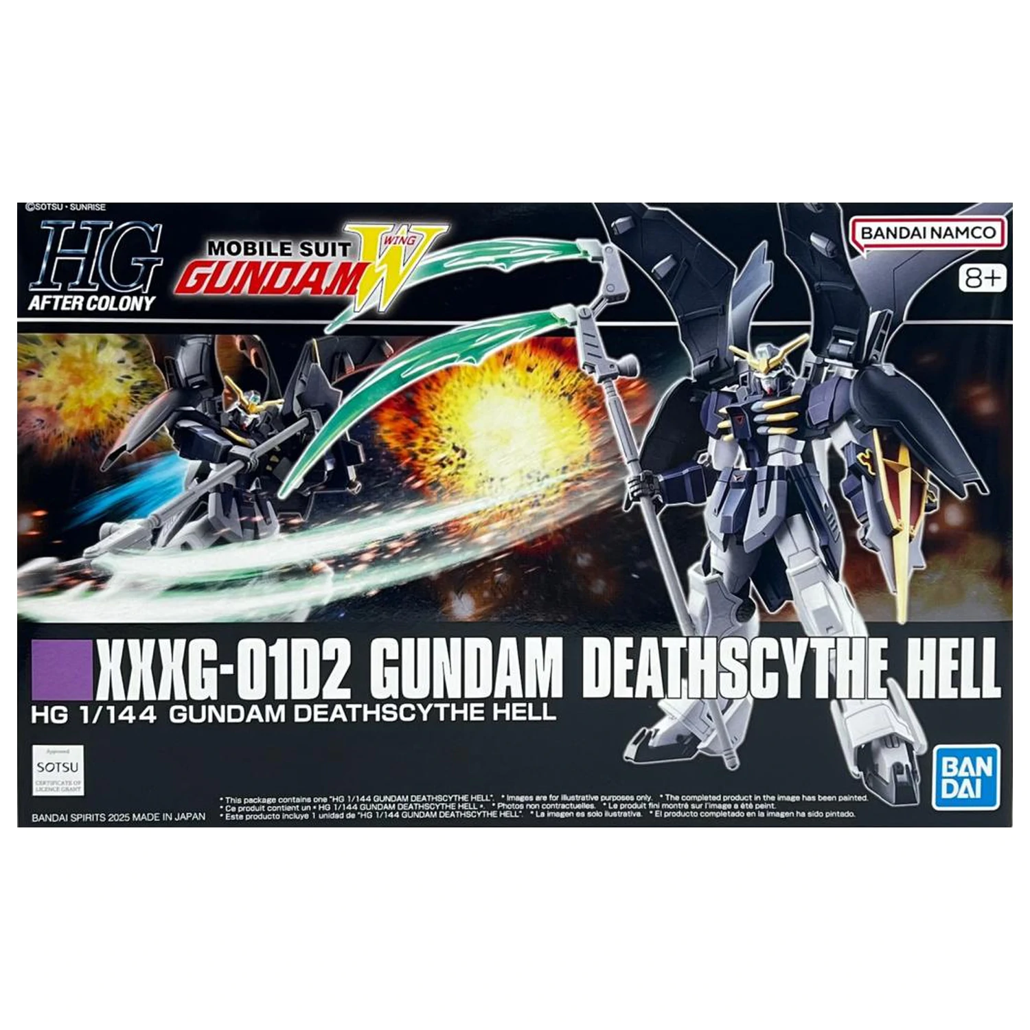 GUNDAM HG 1/144 XXXG-01D2 Gundam Deathscythe Hell modell készlet termékfotó