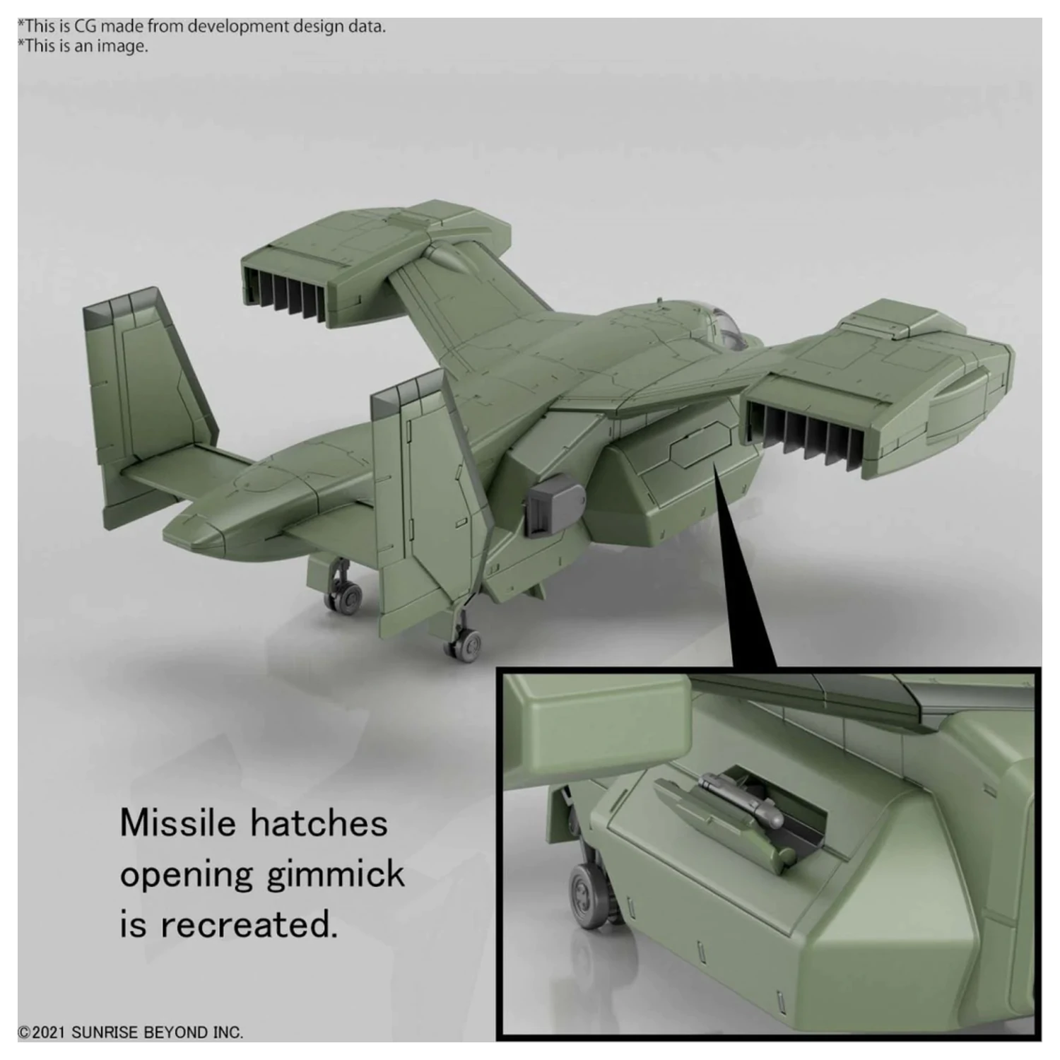 Gundam HG 1/72 V-33 Stork Carrier modell készlet termékfotó