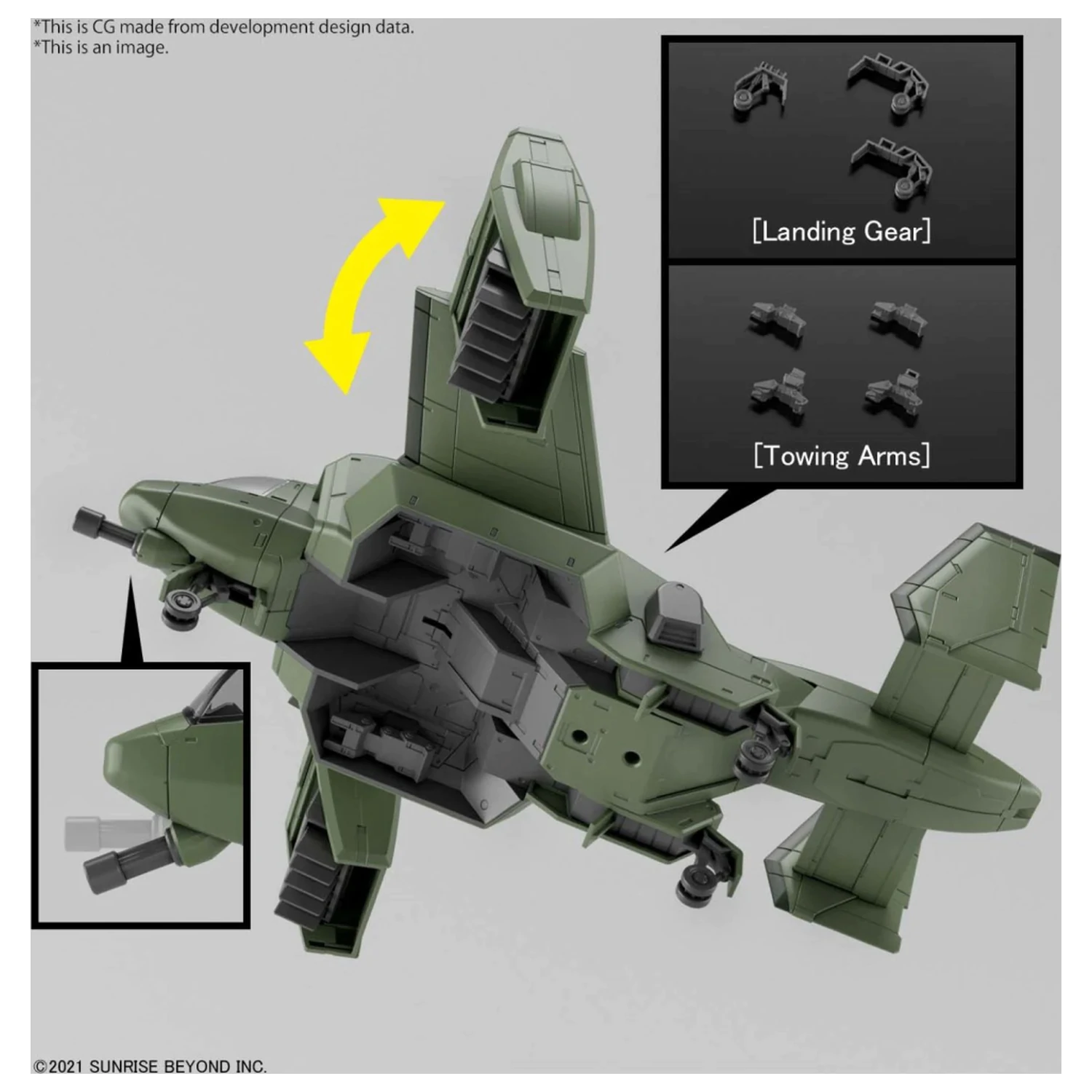 Gundam HG 1/72 V-33 Stork Carrier modell készlet termékfotó
