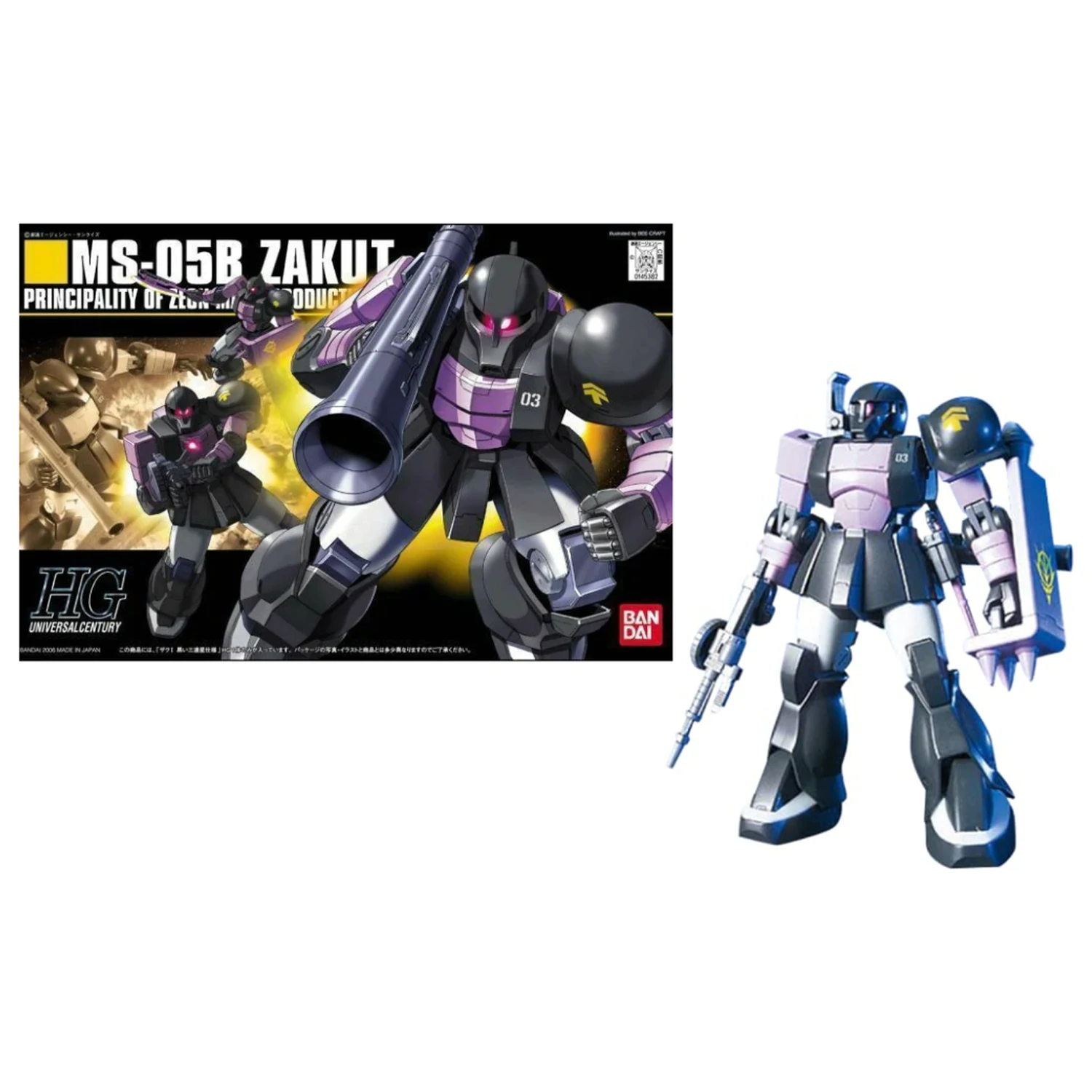 Gundam HGUC 1/144 MS-05B Zaku 1 modell készlet termékfotó