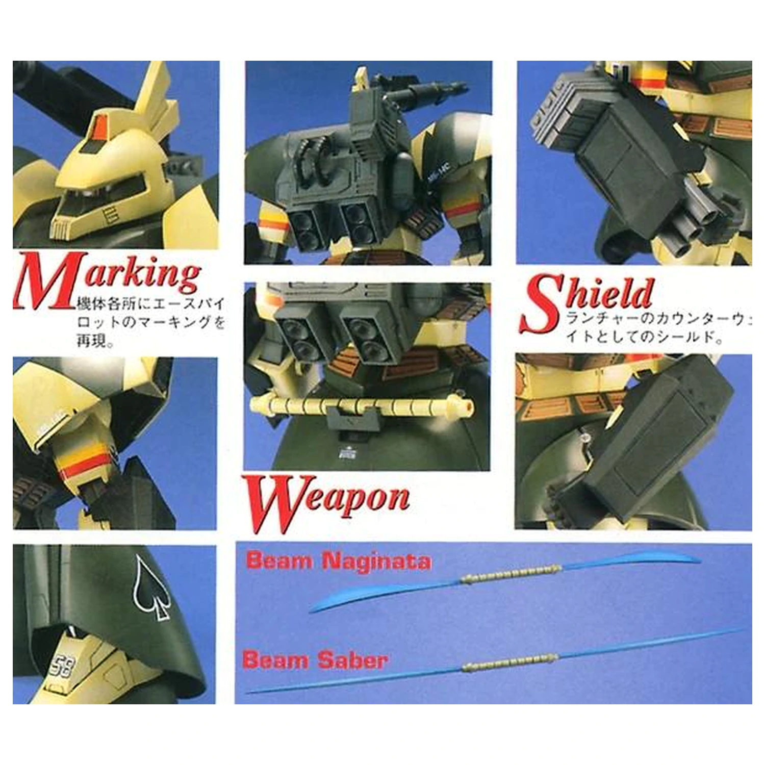 Gundam MG 1/100 Gelgoog Cannon modell készlet termékfotó