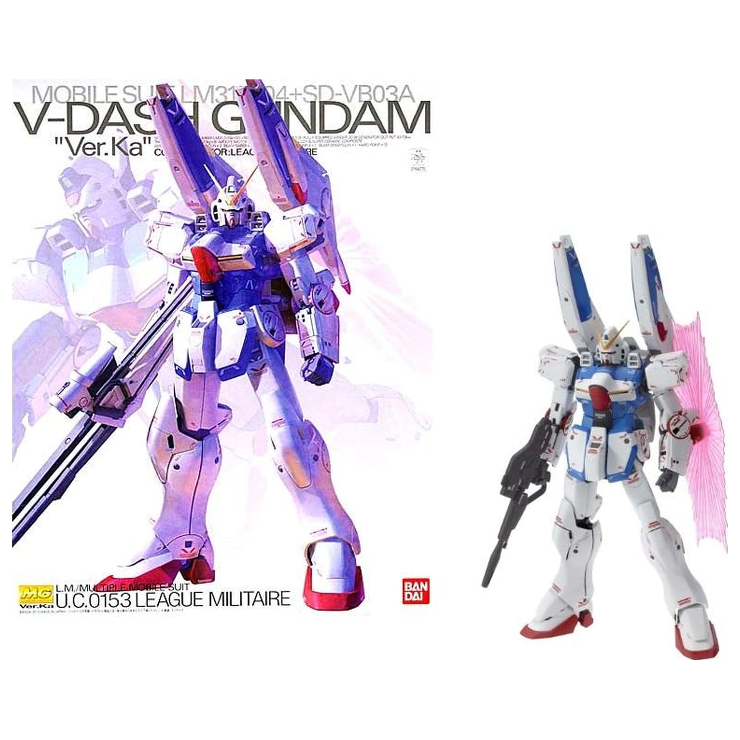 GUNDAM MG 1/100 V-Dash Gundam Ver. Ka modell készlet termékfotó