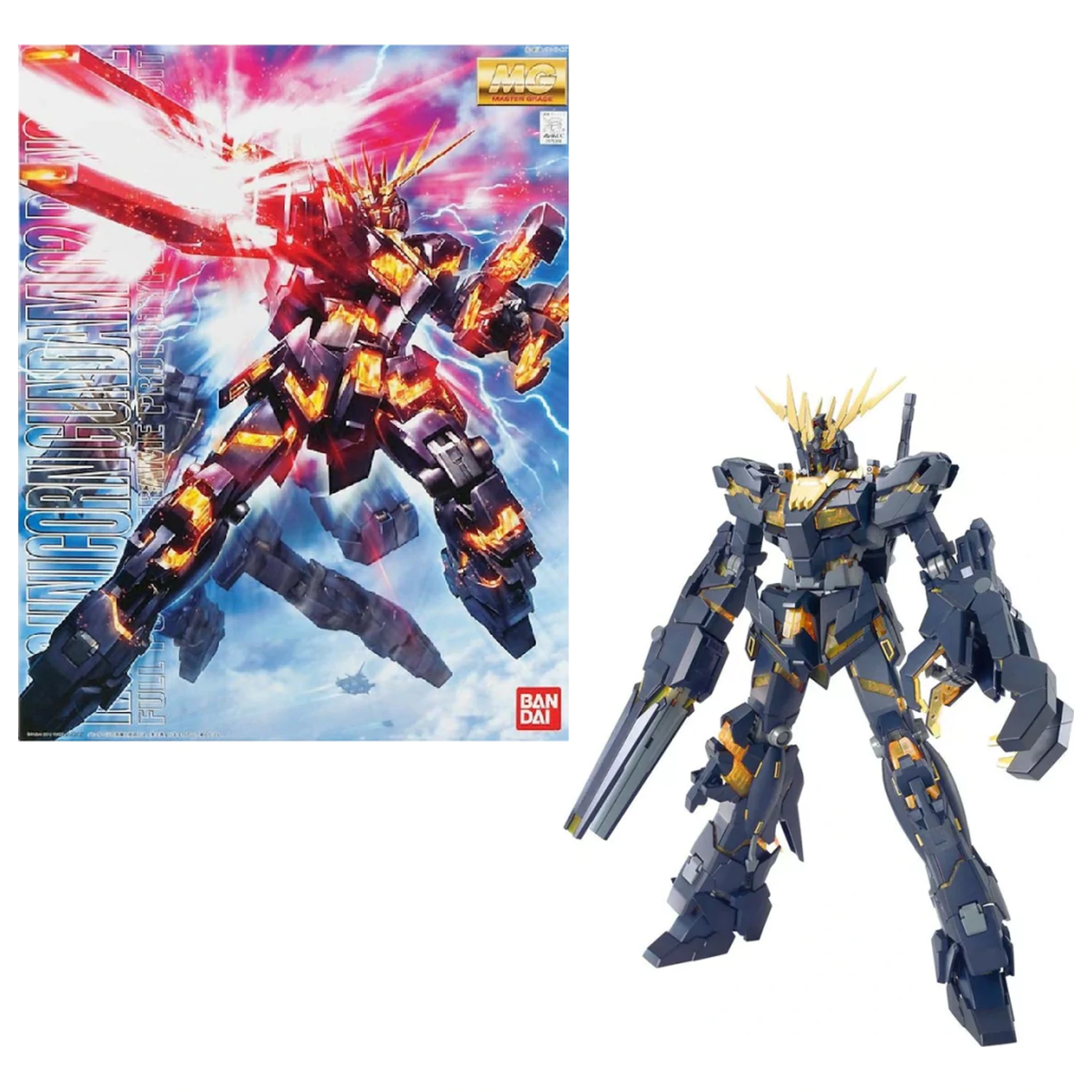 Gundam modell készlet Master Grade Egyszarvú Gundam 02 Banshee 18 cm termékfotó