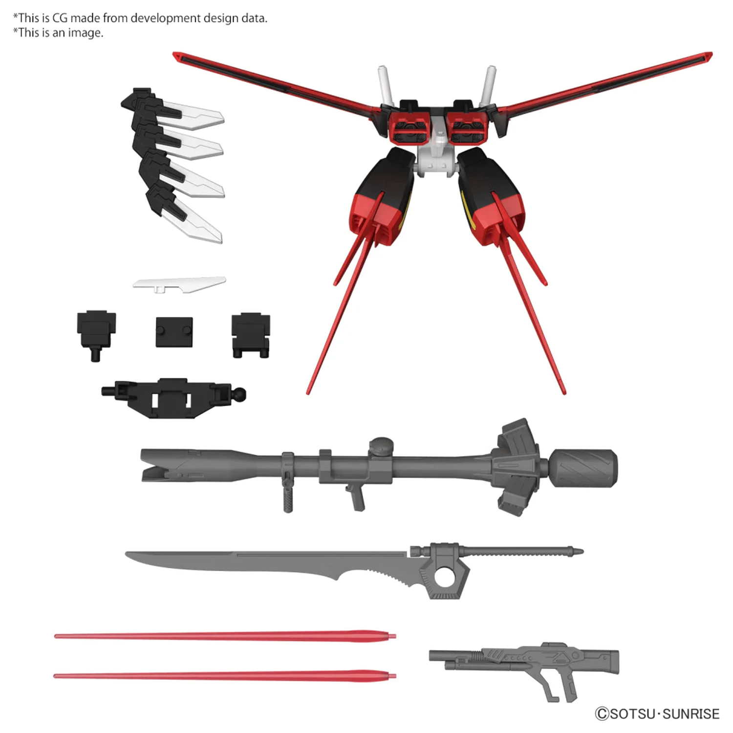 GUNDAM Option Parts Set Gunpla 01 (Aile Striker) modell készlet kiegészítő csomag termékfotó