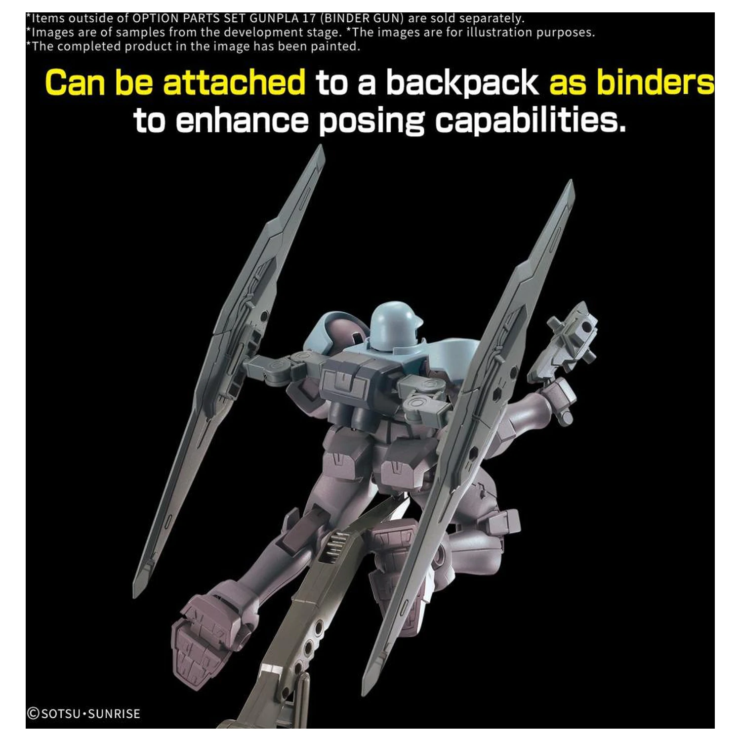 Gundam Option Parts Set Gunpla 17 (Binder Gun) modell készlet kiegészítő termékfotó