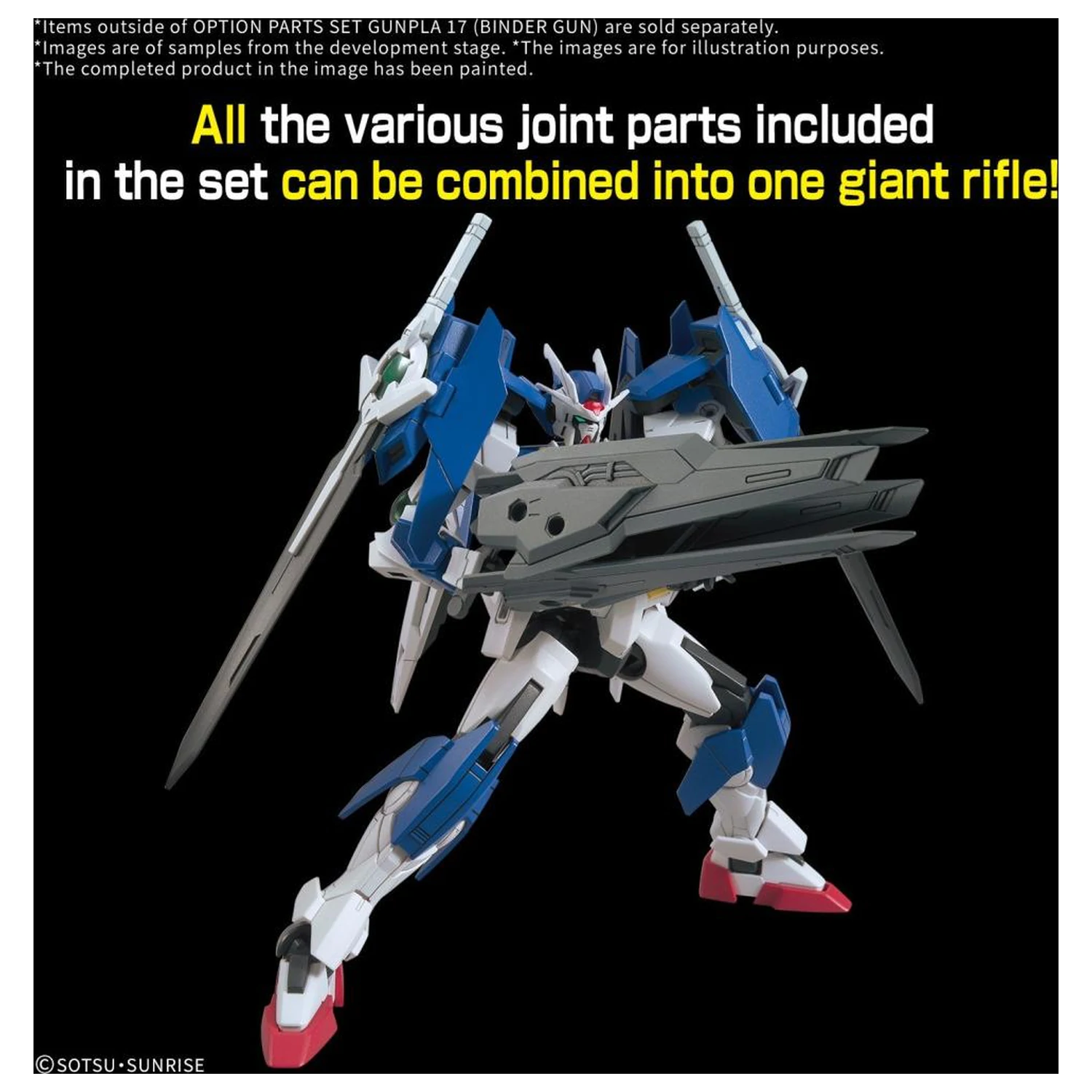 Gundam Option Parts Set Gunpla 17 (Binder Gun) modell készlet kiegészítő termékfotó