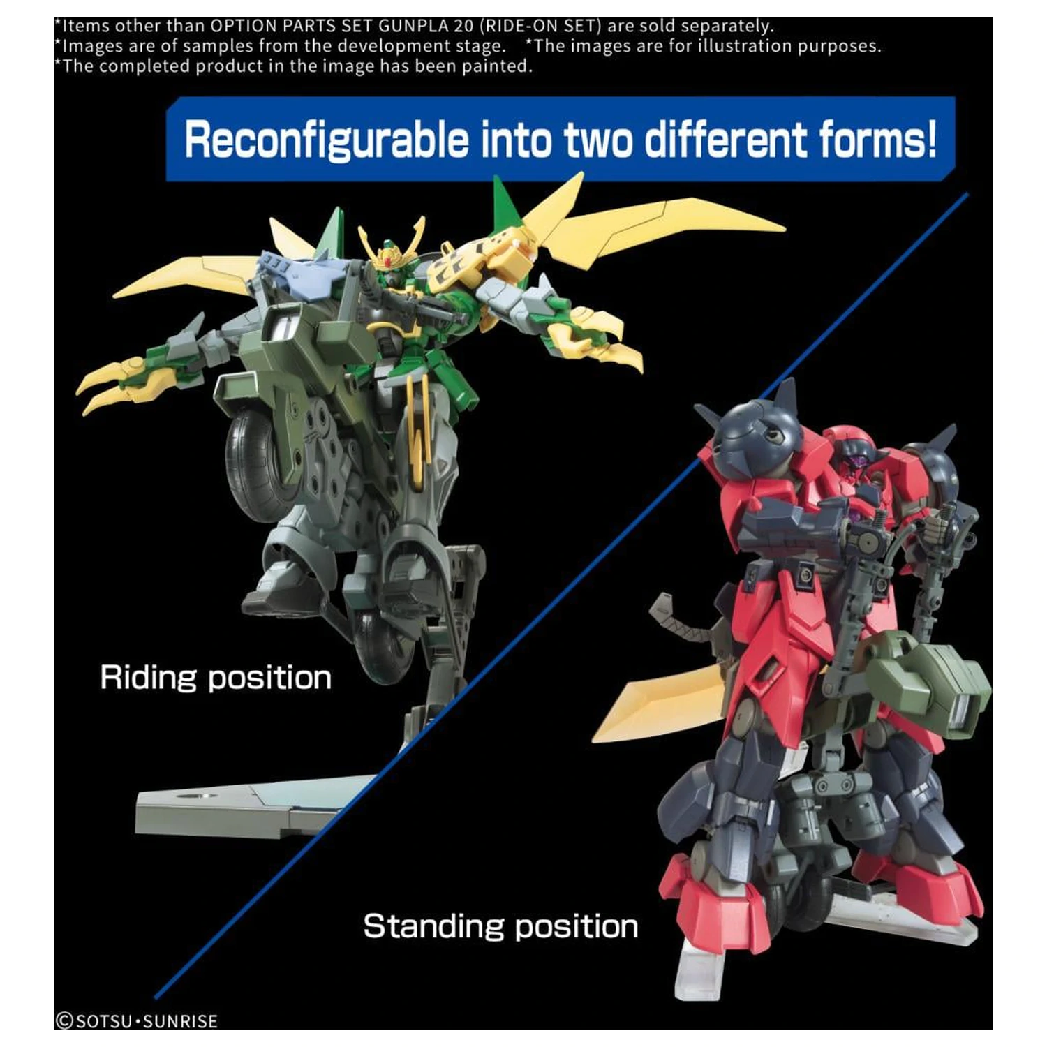 Gundam Option Parts Set Gunpla 20 (Ride-on csomag) modell készlet kiegészítő csomag termékfotó