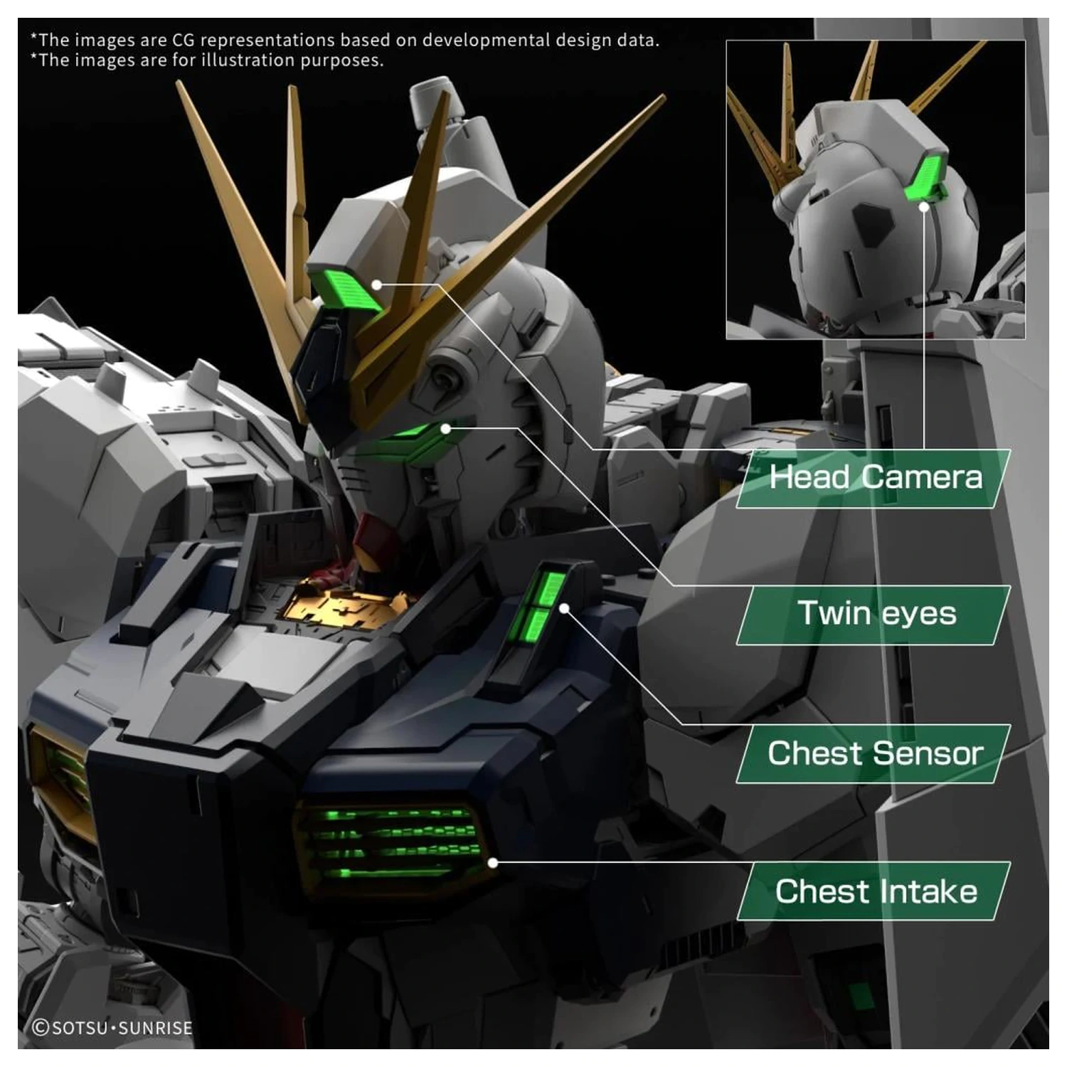 Gundam PG Unleashed 1/60 LED Unit for v Gundam modell készlet kiegészítő termékfotó