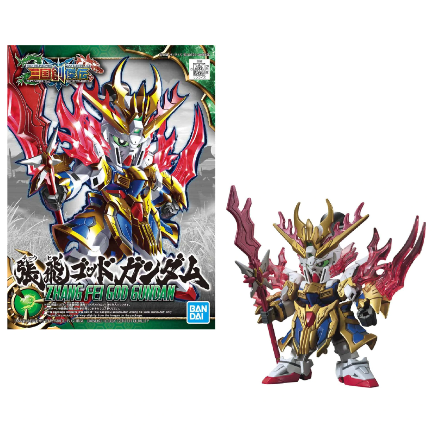 GUNDAM SD Sangoku Soketsuden Zhang Fei God Gundam modell készlet termékfotó