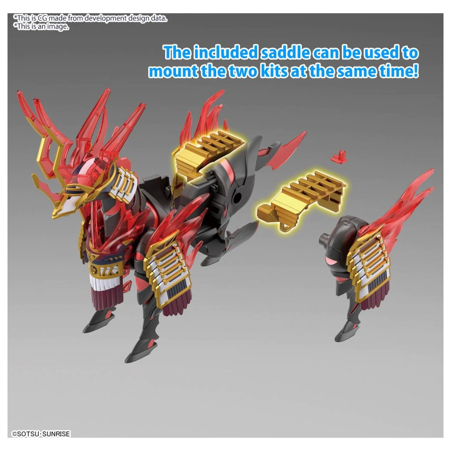 GUNDAM SDW Heroes Nobunaga's War Horse modell készlet termékfotó