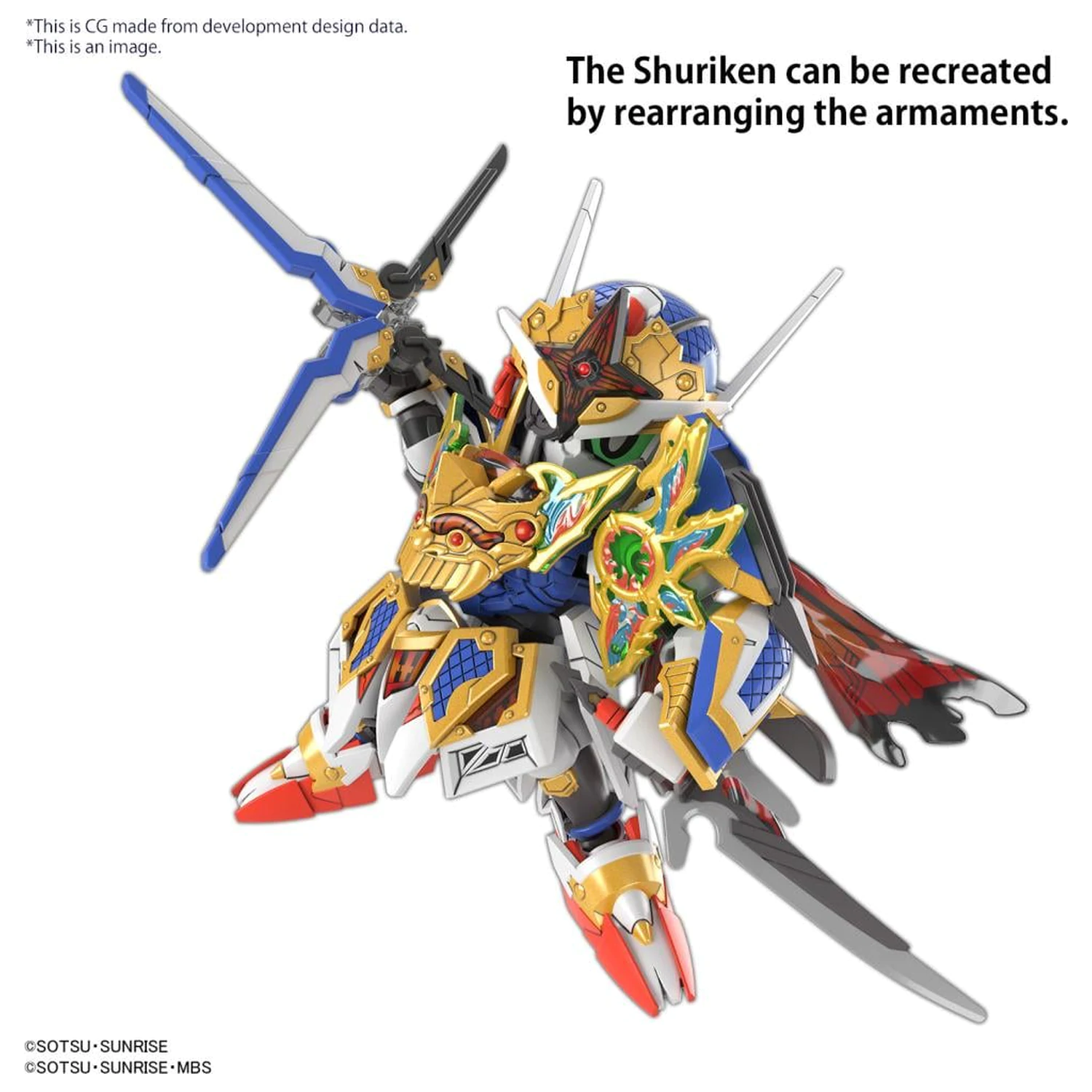 GUNDAM SDW Heroes Onmitsu Gundam Aerial modell készlet termékfotó