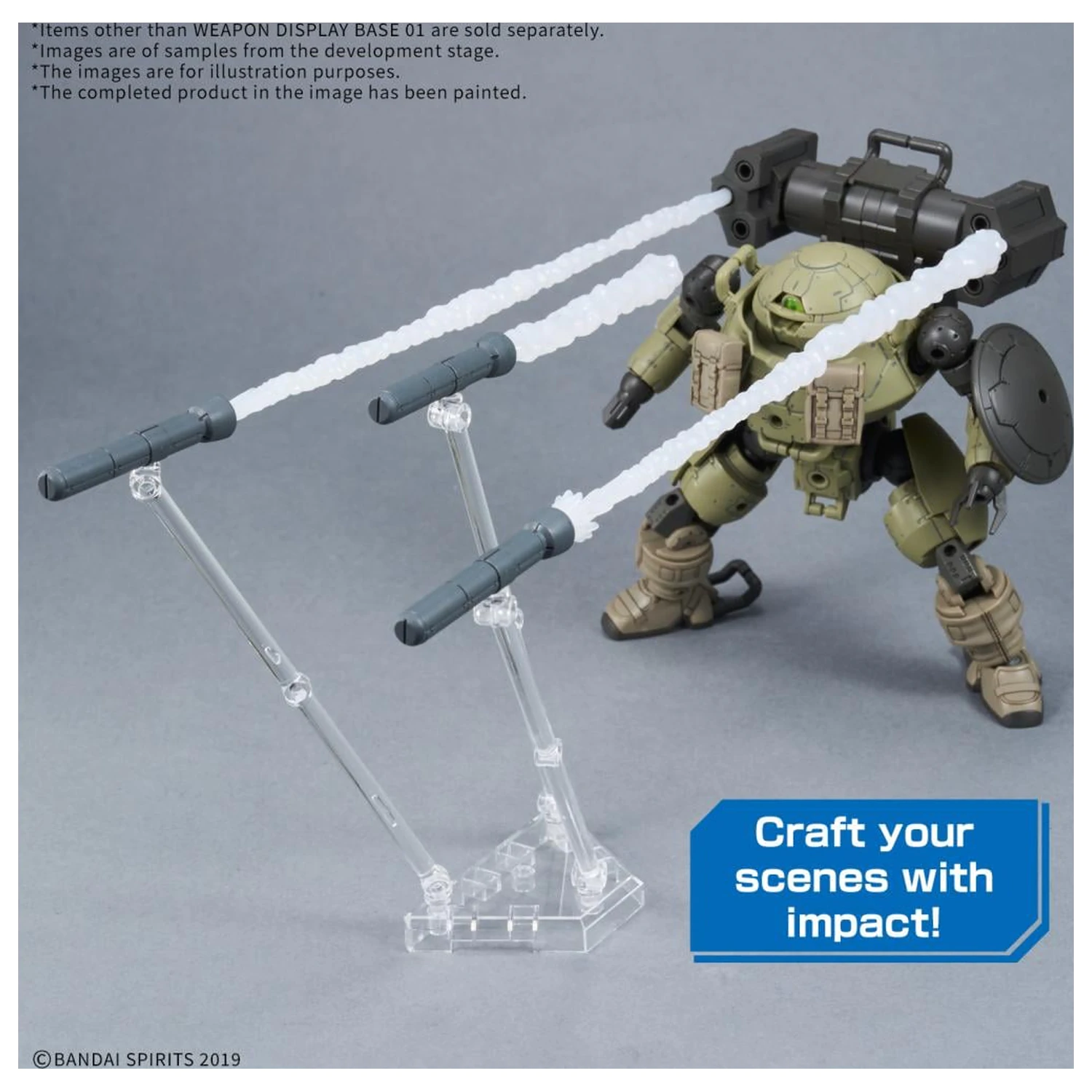 Gundam Weapon Display Base 01 modell készlet kiegészítő termékfotó