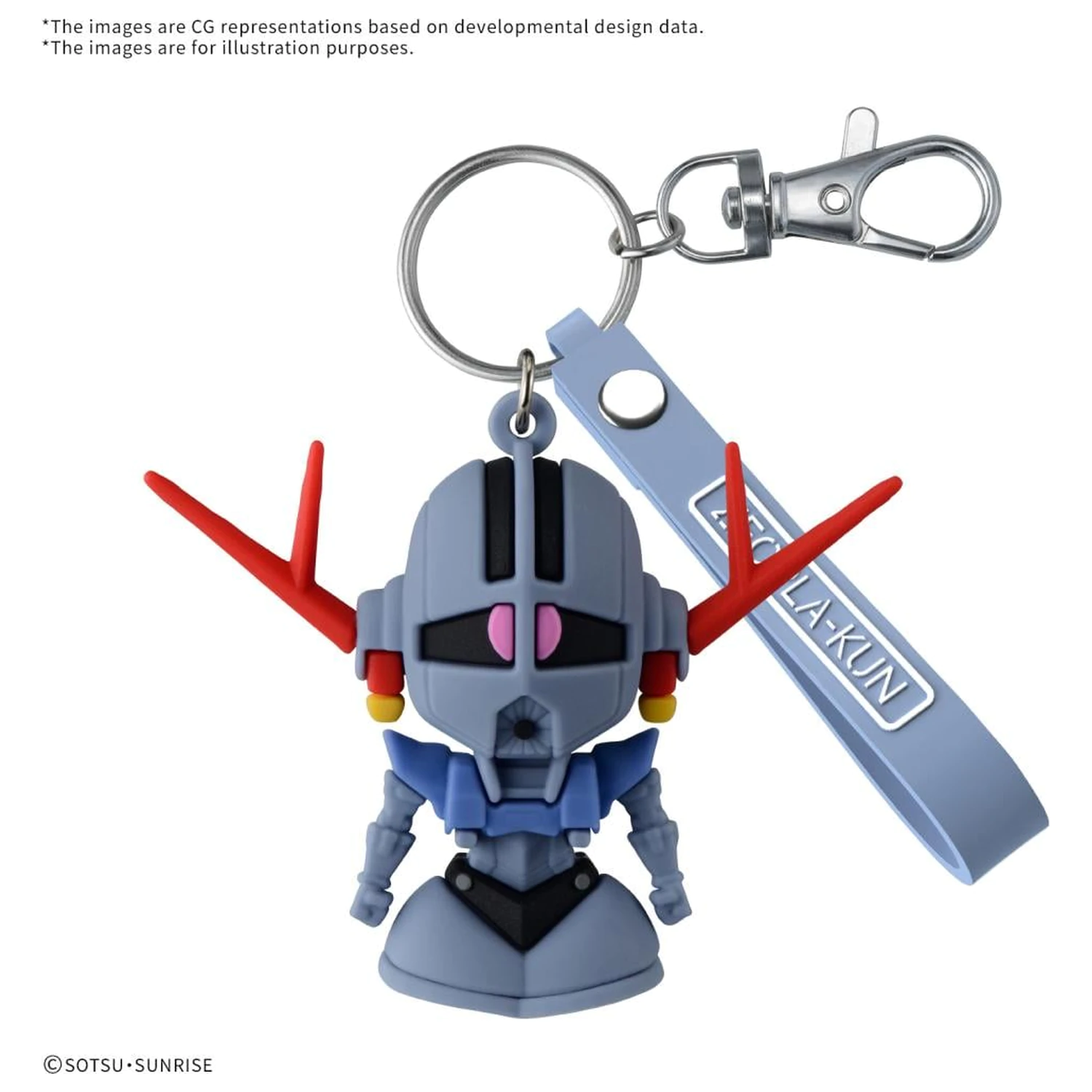 GUNDAM ZEOPLA-KUN 3D Rubber Mascot kulcstartó termékfotó