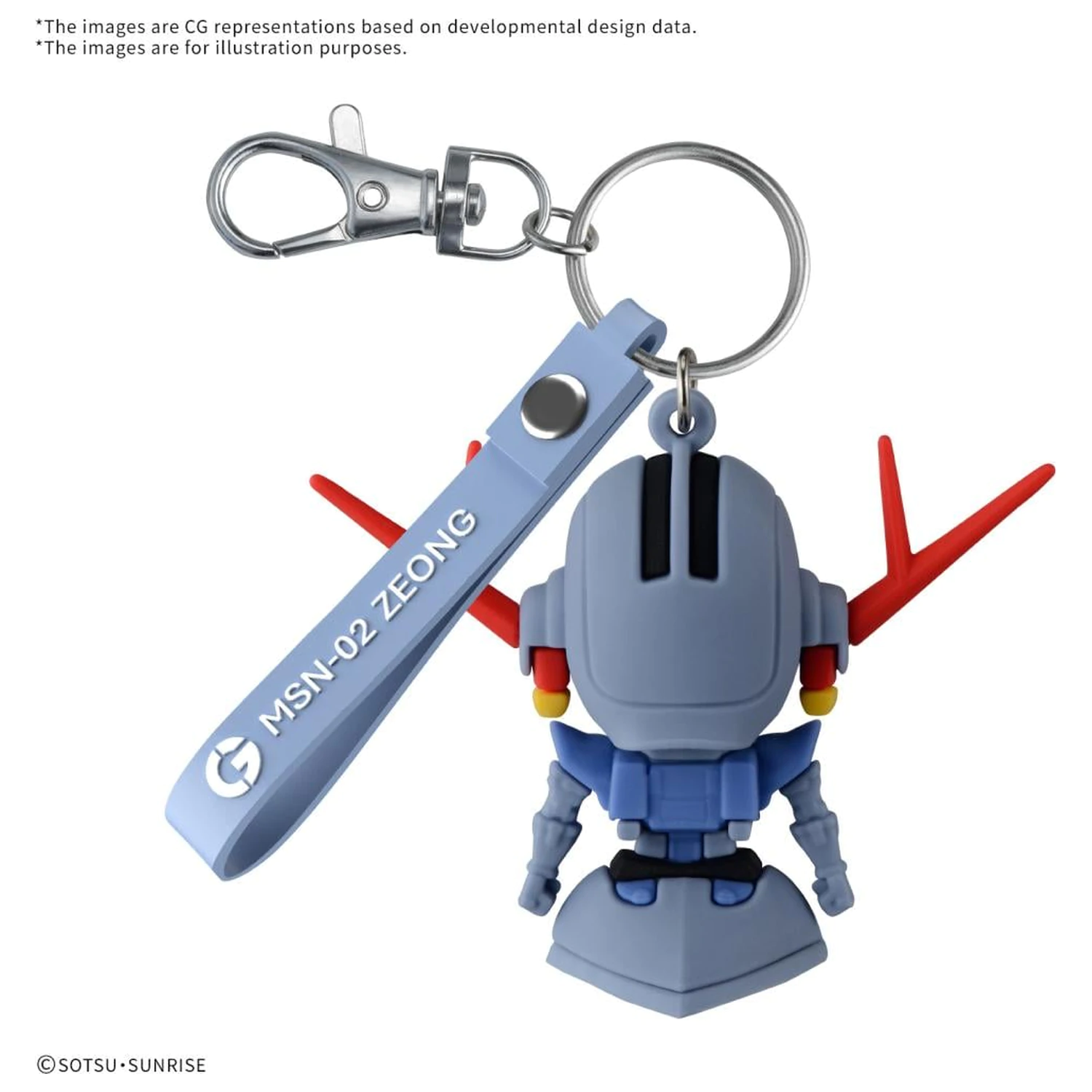 GUNDAM ZEOPLA-KUN 3D Rubber Mascot kulcstartó termékfotó