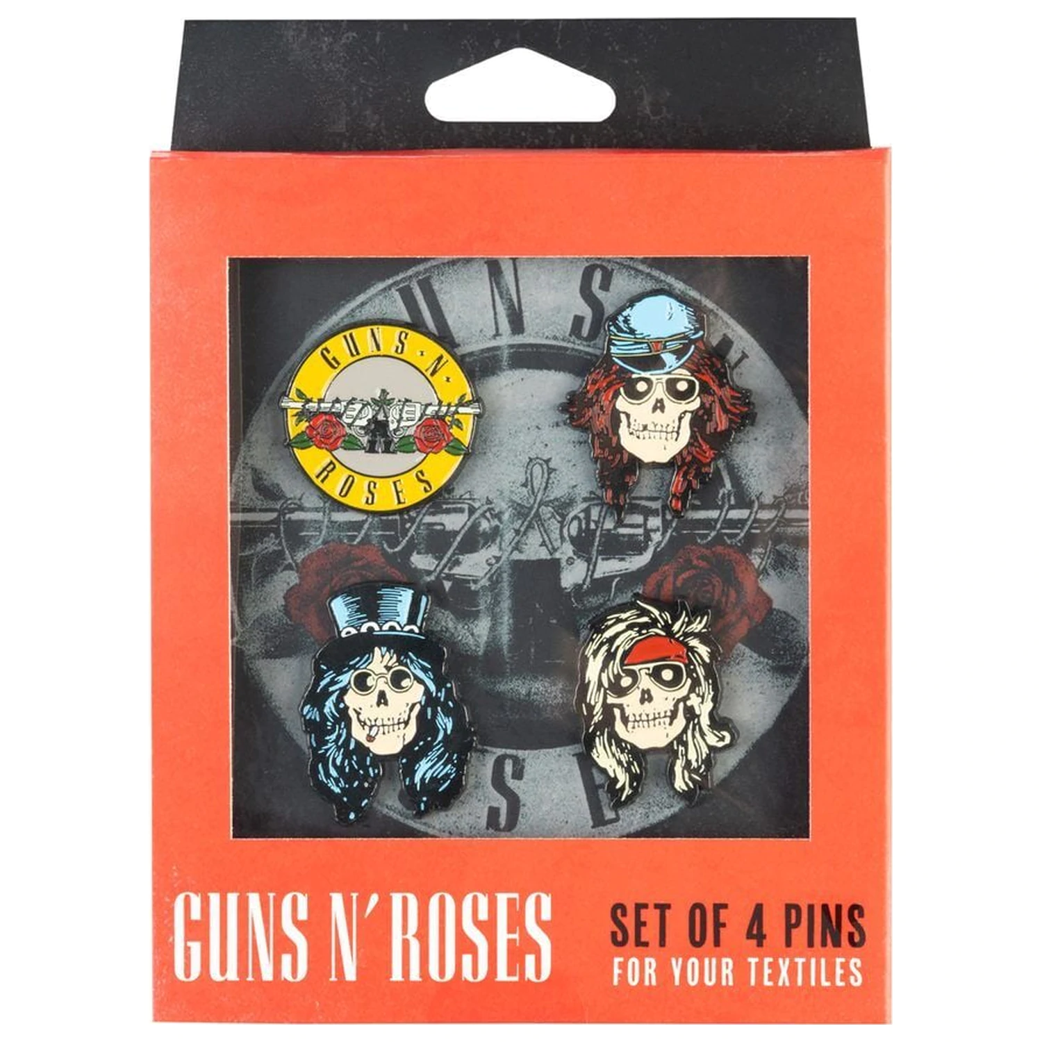 Guns N Roses 4 db-os kitűző csomag termékfotó