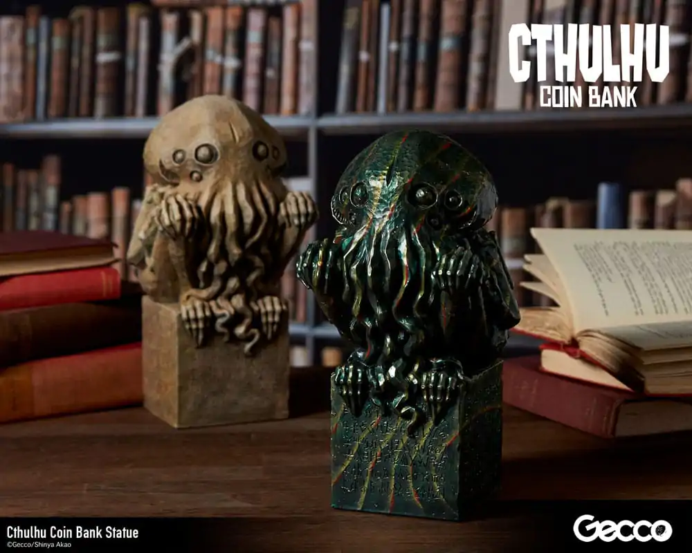 H.P. Lovecraft Cthulhu Mythos Coin Bank Statue Cthulhu (Original Color) 24 cm termékfotó