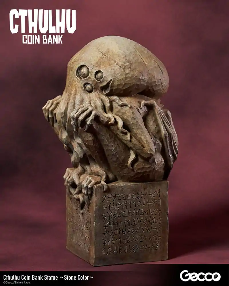 H.P. Lovecraft Cthulhu Mythos Coin Bank Statue Cthulhu (Stone Color) 24 cm termékfotó